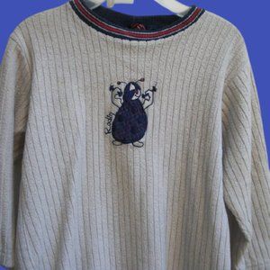 Rodin Beige Fleece Sweater Fits Boy Size 6